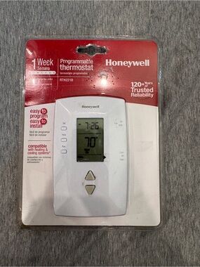 NEW IN BOX Honeywell RTH221B Vertical One Week Programmable Digital Thermostat